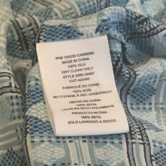 Joie Women's Geometric Sleeveless Silk Blouse Size Medium - Picture 4 of 5